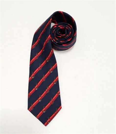 hermes tie red and blue anchor|Hermes ties for men.